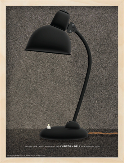 Christian Dell Vintage Table Lamp 6551 plakat