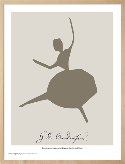 Plakat med H.C.Andersen - Ballerina