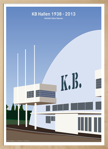 Plakat af KB-Hallen på Frederiksberg