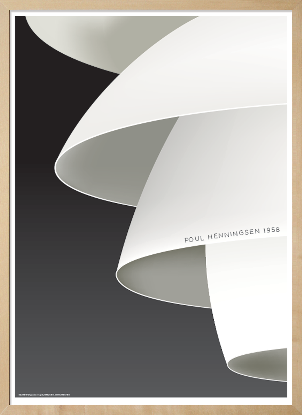 Plakat - Poul Henningsens lampe fra 1958
