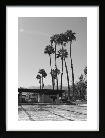 Pool stemning i Palm Springs - Fotoplakat.